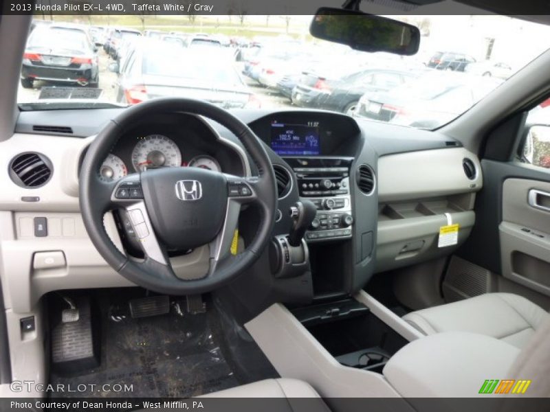 Taffeta White / Gray 2013 Honda Pilot EX-L 4WD