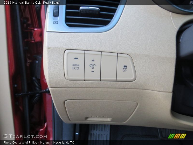 Red / Beige 2013 Hyundai Elantra GLS