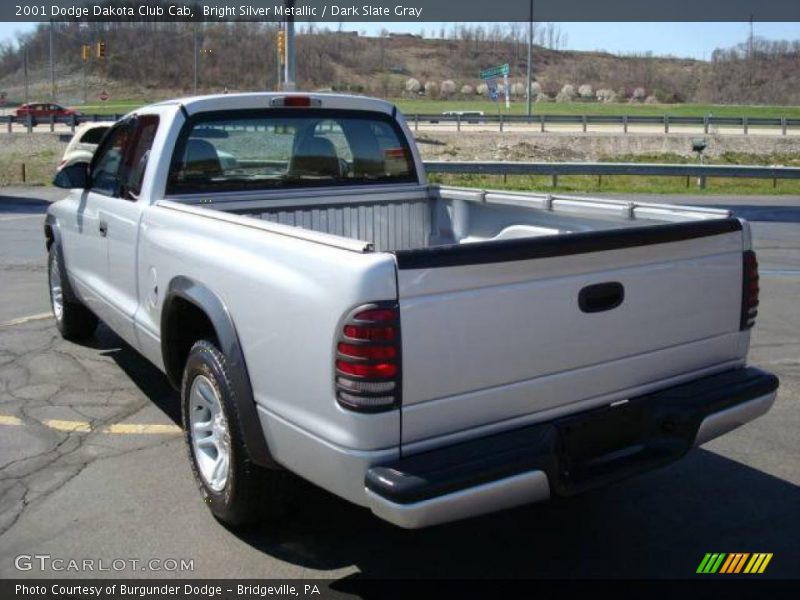 Bright Silver Metallic / Dark Slate Gray 2001 Dodge Dakota Club Cab