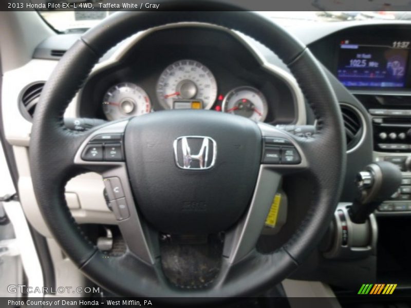 Taffeta White / Gray 2013 Honda Pilot EX-L 4WD