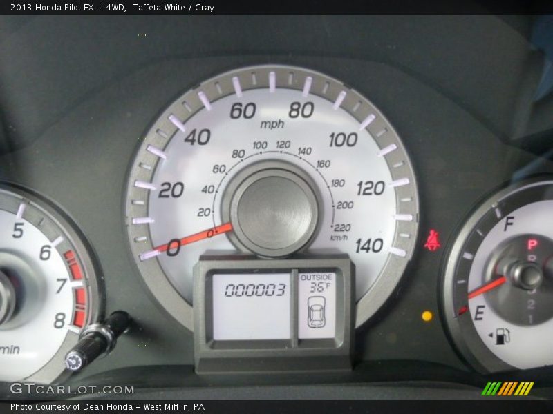 Taffeta White / Gray 2013 Honda Pilot EX-L 4WD