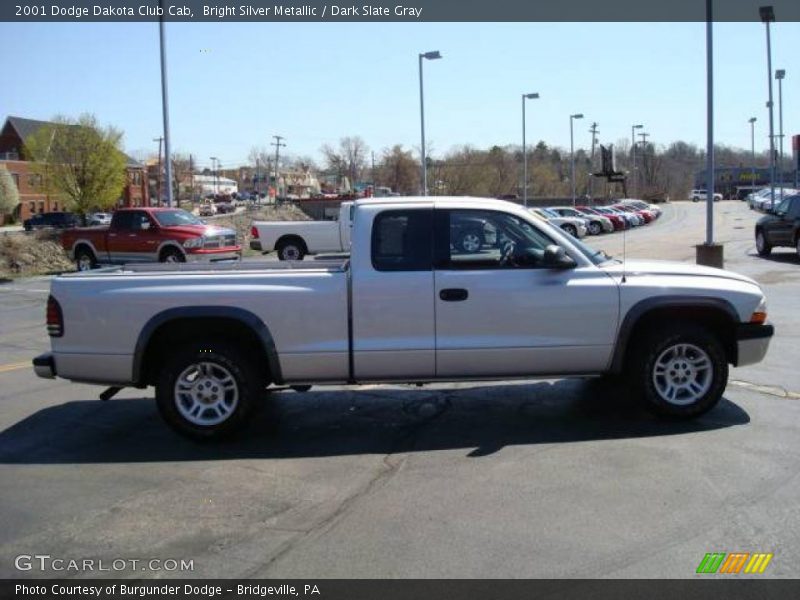 Bright Silver Metallic / Dark Slate Gray 2001 Dodge Dakota Club Cab