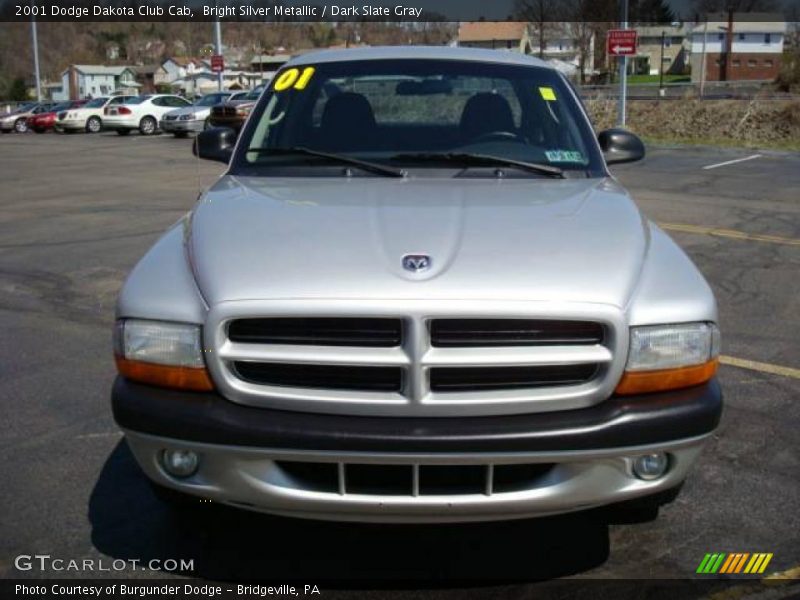 Bright Silver Metallic / Dark Slate Gray 2001 Dodge Dakota Club Cab