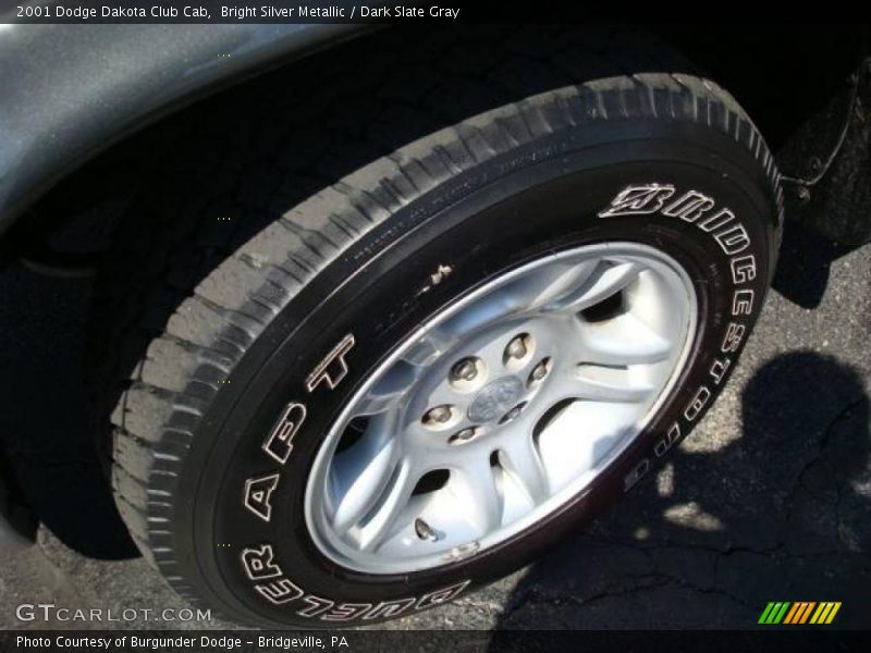 Bright Silver Metallic / Dark Slate Gray 2001 Dodge Dakota Club Cab
