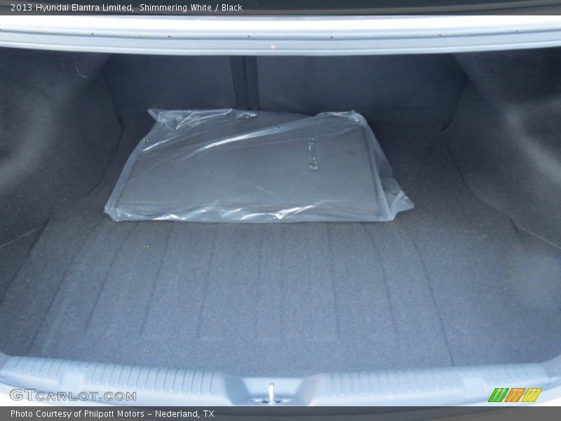 Shimmering White / Black 2013 Hyundai Elantra Limited
