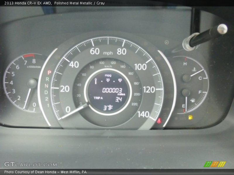 Polished Metal Metallic / Gray 2013 Honda CR-V EX AWD