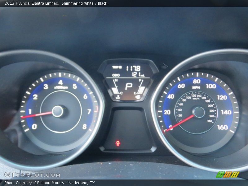 Shimmering White / Black 2013 Hyundai Elantra Limited