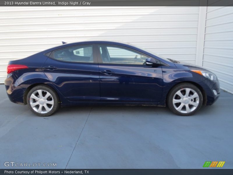 Indigo Night / Gray 2013 Hyundai Elantra Limited