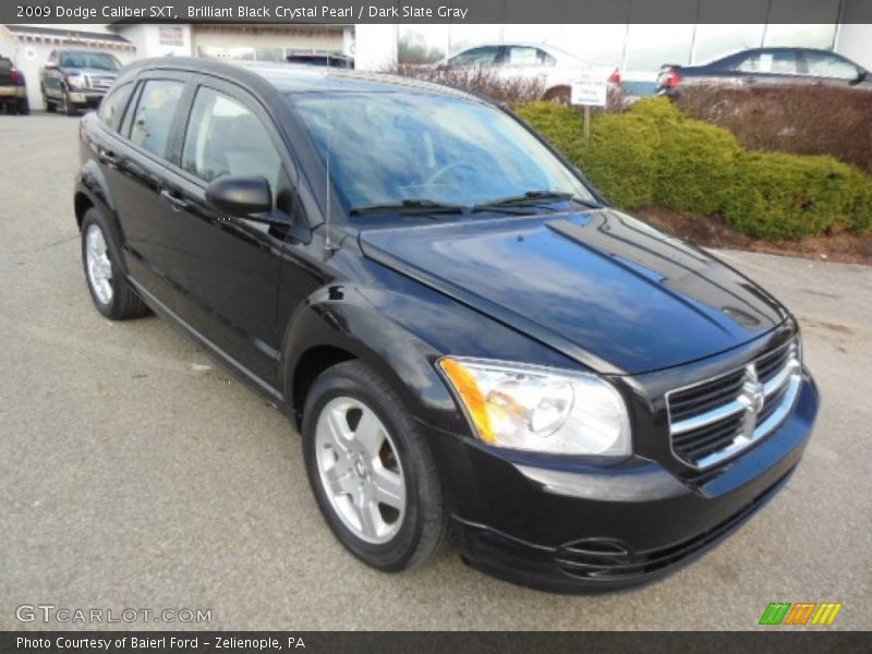 Brilliant Black Crystal Pearl / Dark Slate Gray 2009 Dodge Caliber SXT