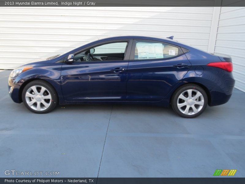 Indigo Night / Gray 2013 Hyundai Elantra Limited