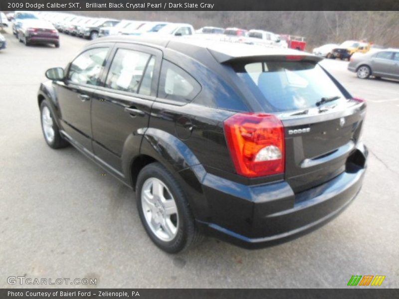 Brilliant Black Crystal Pearl / Dark Slate Gray 2009 Dodge Caliber SXT