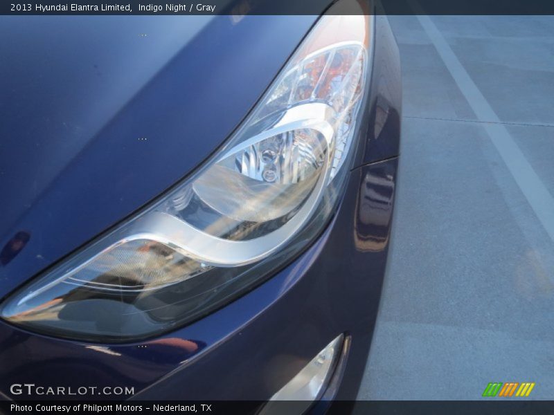 Indigo Night / Gray 2013 Hyundai Elantra Limited