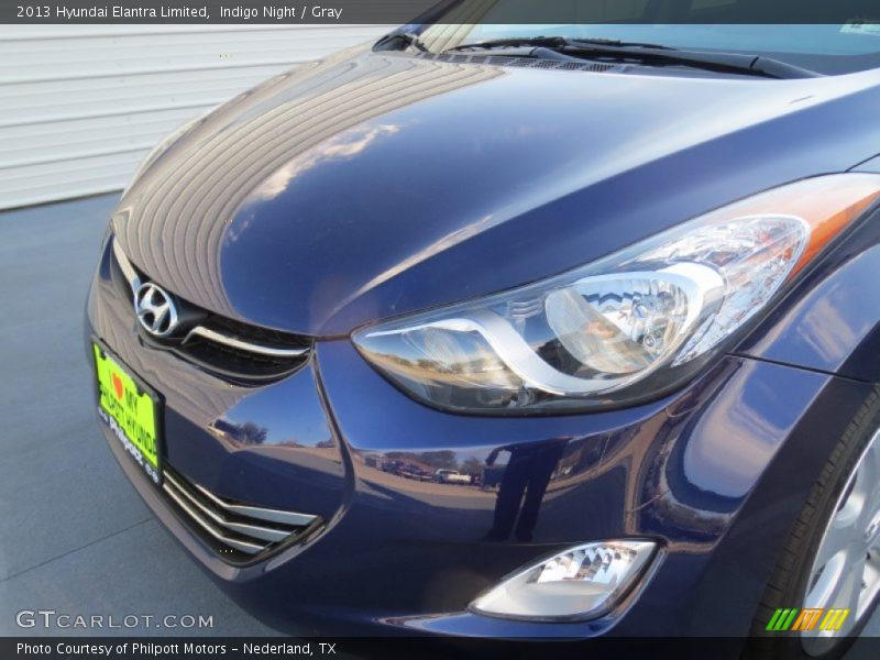 Indigo Night / Gray 2013 Hyundai Elantra Limited
