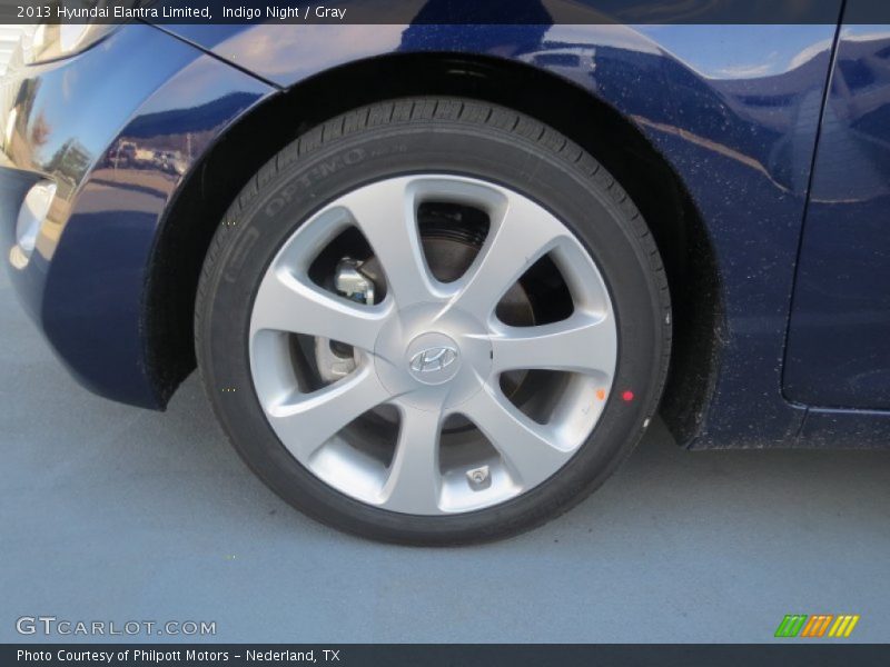 Indigo Night / Gray 2013 Hyundai Elantra Limited
