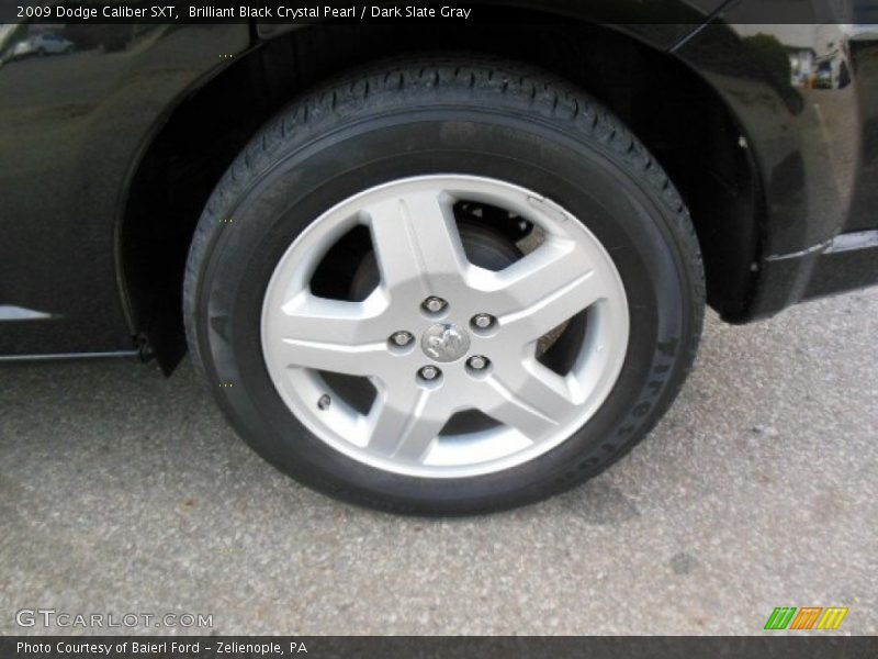 Brilliant Black Crystal Pearl / Dark Slate Gray 2009 Dodge Caliber SXT