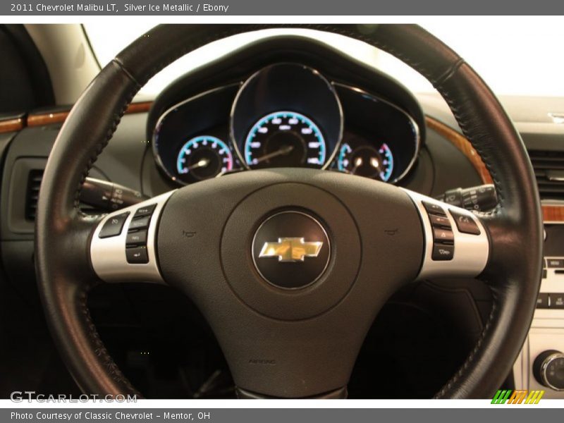 Silver Ice Metallic / Ebony 2011 Chevrolet Malibu LT