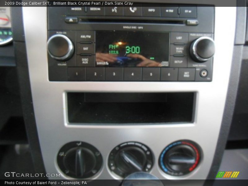 Brilliant Black Crystal Pearl / Dark Slate Gray 2009 Dodge Caliber SXT