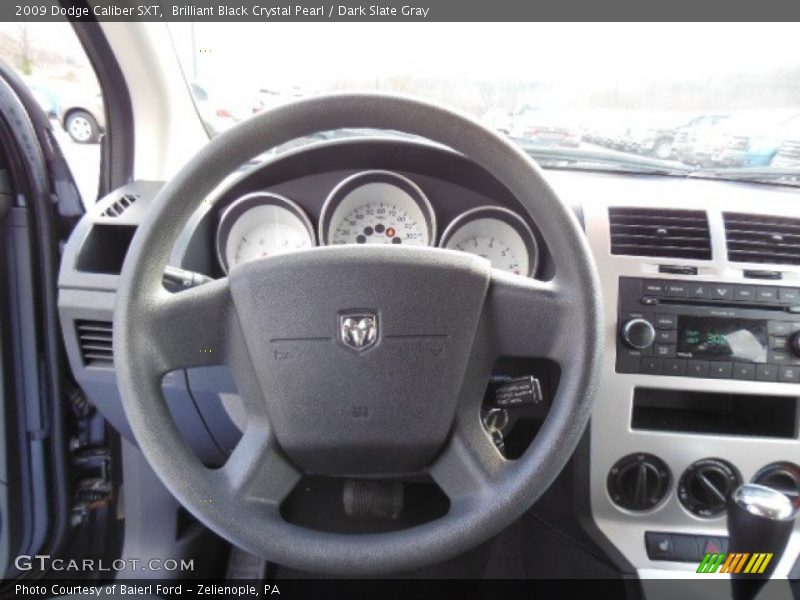 Brilliant Black Crystal Pearl / Dark Slate Gray 2009 Dodge Caliber SXT