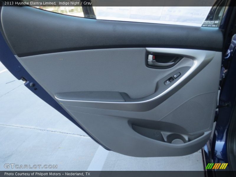 Indigo Night / Gray 2013 Hyundai Elantra Limited