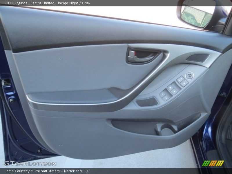Indigo Night / Gray 2013 Hyundai Elantra Limited