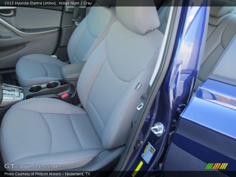 Indigo Night / Gray 2013 Hyundai Elantra Limited