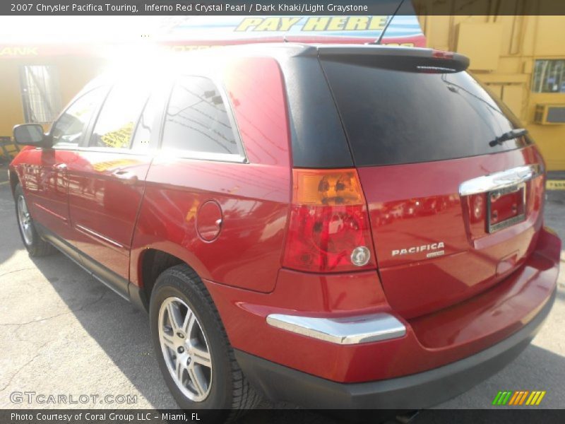 Inferno Red Crystal Pearl / Dark Khaki/Light Graystone 2007 Chrysler Pacifica Touring