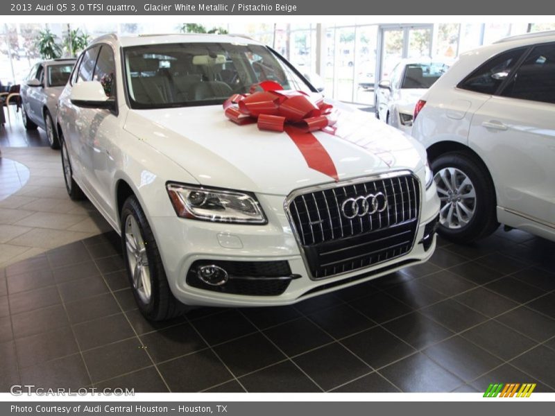 Glacier White Metallic / Pistachio Beige 2013 Audi Q5 3.0 TFSI quattro