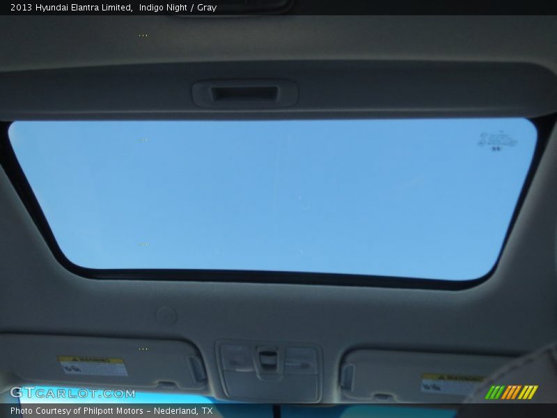 Indigo Night / Gray 2013 Hyundai Elantra Limited
