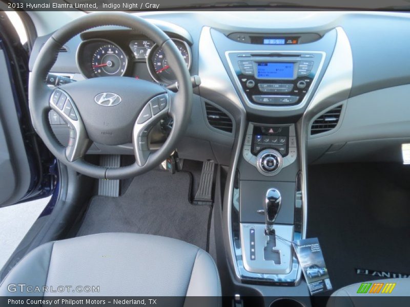 Indigo Night / Gray 2013 Hyundai Elantra Limited