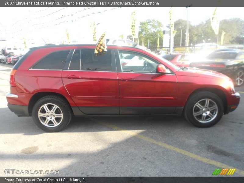 Inferno Red Crystal Pearl / Dark Khaki/Light Graystone 2007 Chrysler Pacifica Touring