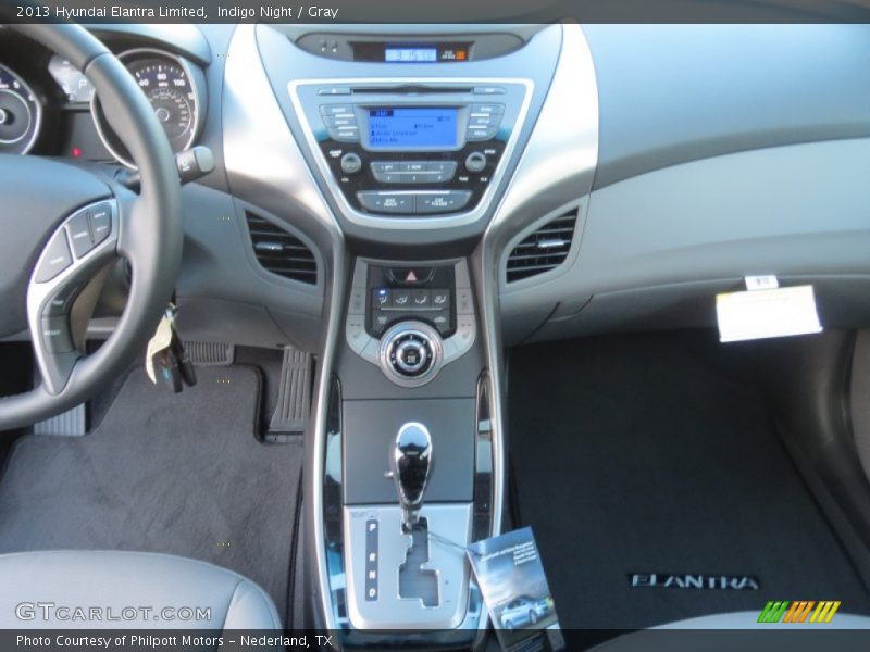 Indigo Night / Gray 2013 Hyundai Elantra Limited