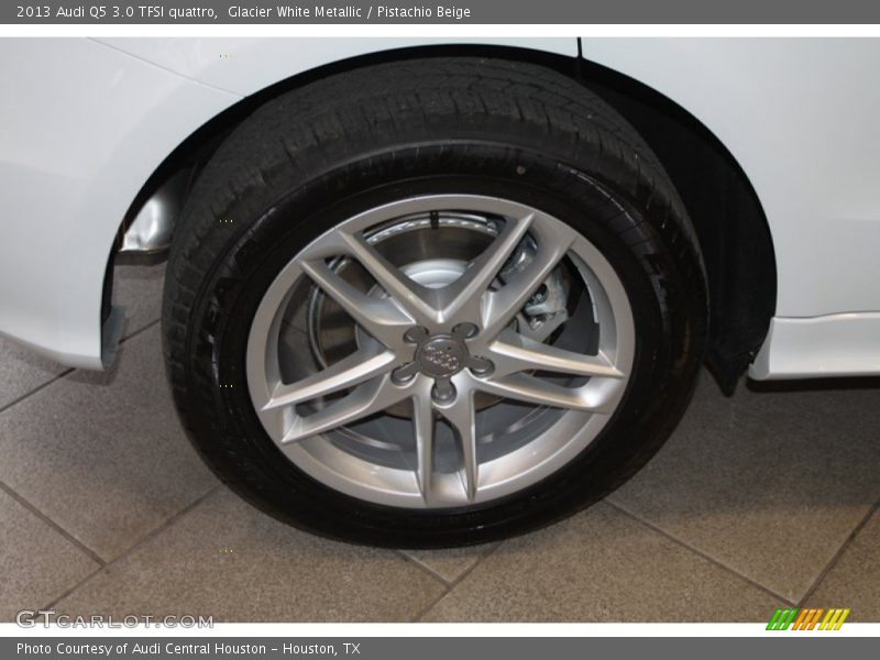 Glacier White Metallic / Pistachio Beige 2013 Audi Q5 3.0 TFSI quattro