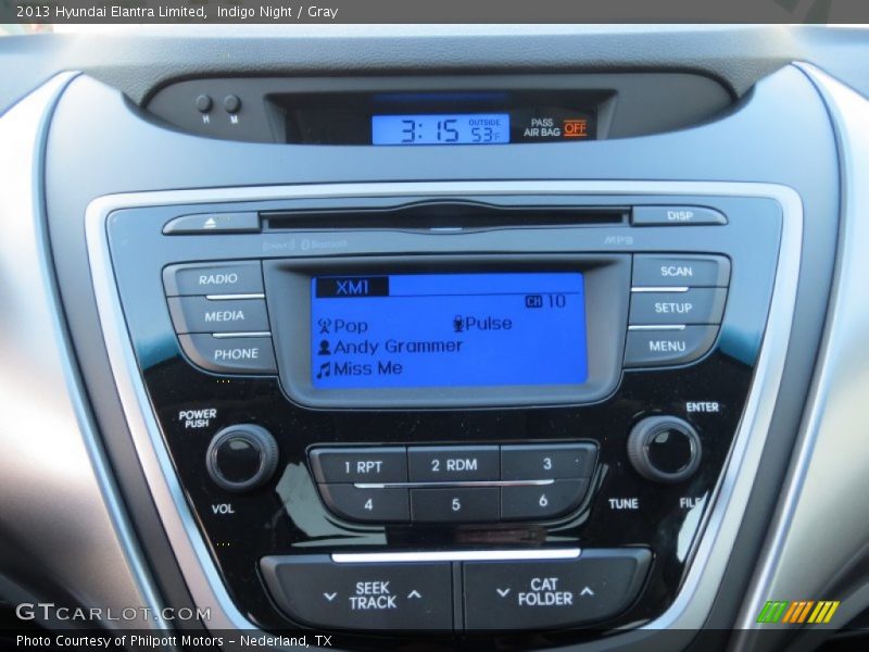 Indigo Night / Gray 2013 Hyundai Elantra Limited
