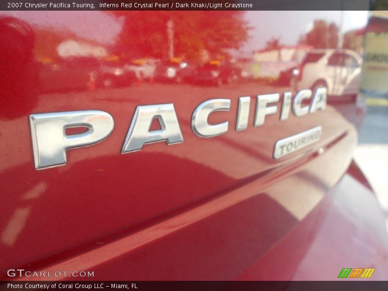 Inferno Red Crystal Pearl / Dark Khaki/Light Graystone 2007 Chrysler Pacifica Touring