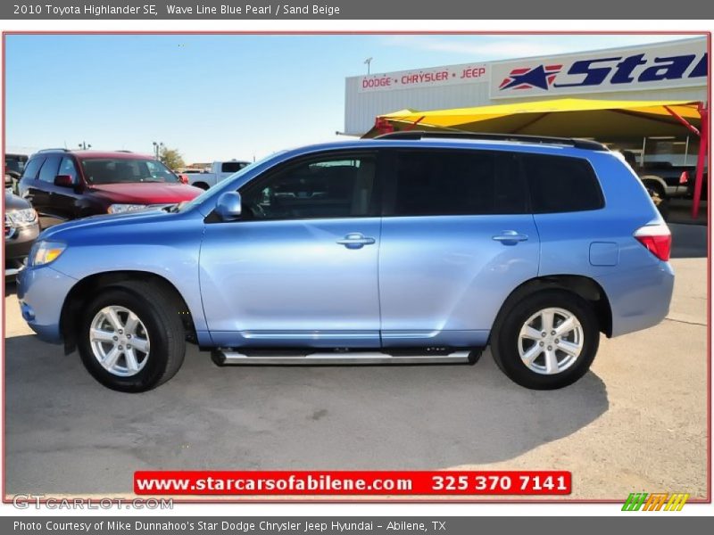 Wave Line Blue Pearl / Sand Beige 2010 Toyota Highlander SE