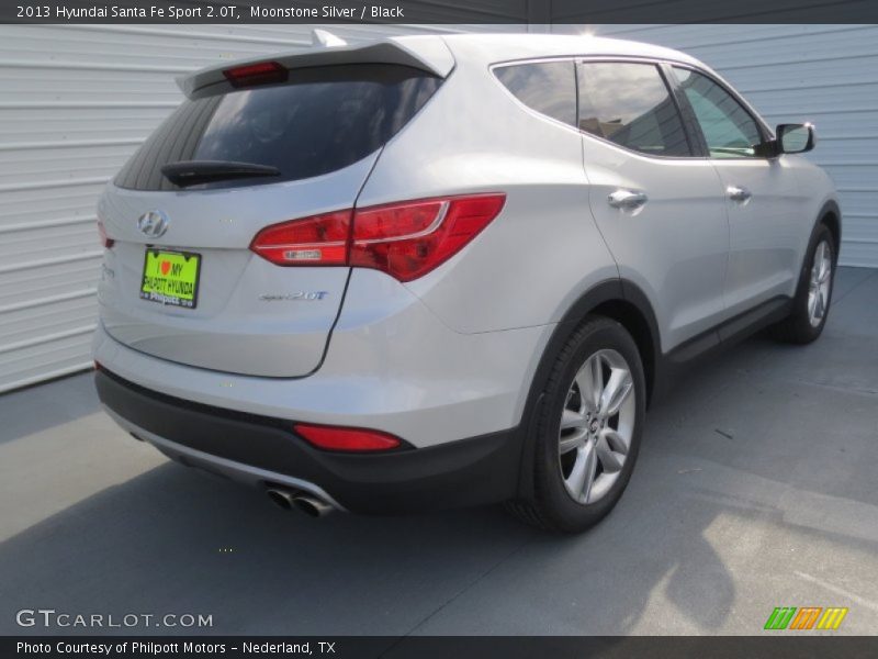 Moonstone Silver / Black 2013 Hyundai Santa Fe Sport 2.0T