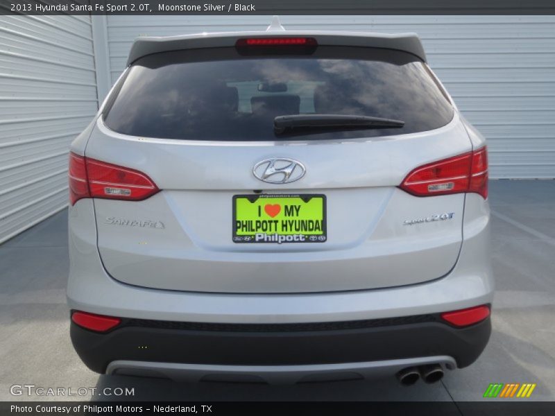 Moonstone Silver / Black 2013 Hyundai Santa Fe Sport 2.0T