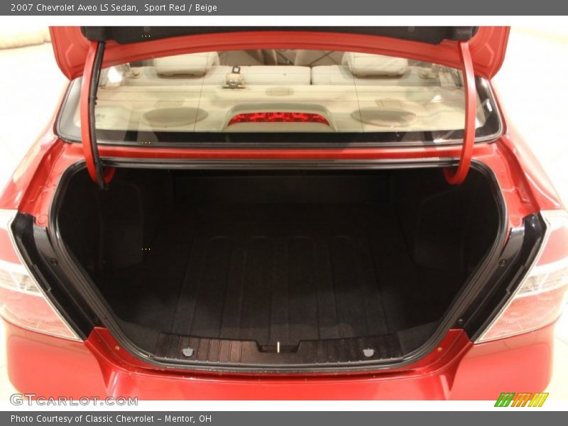 Sport Red / Beige 2007 Chevrolet Aveo LS Sedan
