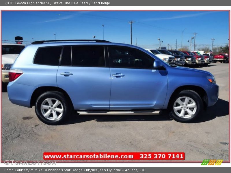 Wave Line Blue Pearl / Sand Beige 2010 Toyota Highlander SE