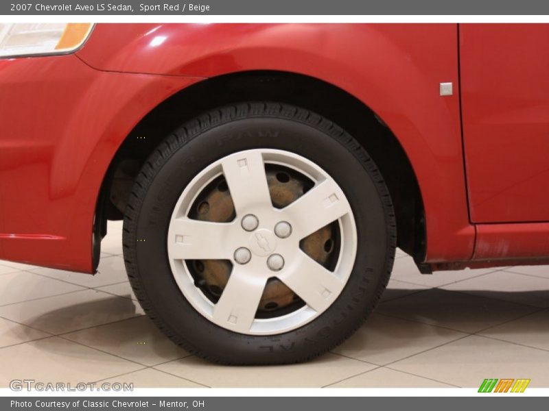 Sport Red / Beige 2007 Chevrolet Aveo LS Sedan