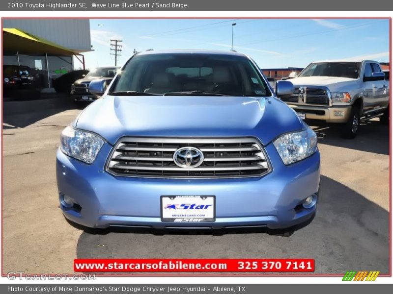 Wave Line Blue Pearl / Sand Beige 2010 Toyota Highlander SE
