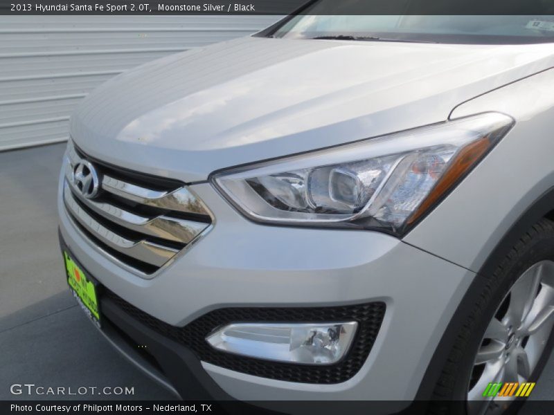 Moonstone Silver / Black 2013 Hyundai Santa Fe Sport 2.0T