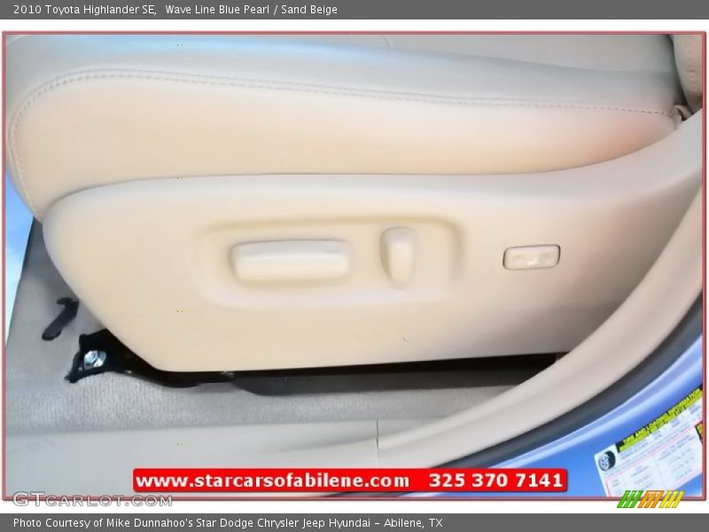 Wave Line Blue Pearl / Sand Beige 2010 Toyota Highlander SE