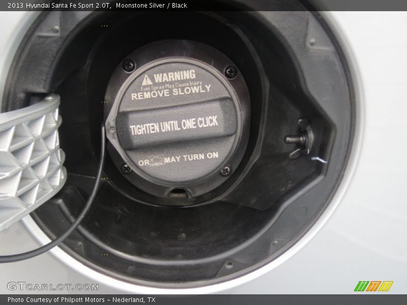 Moonstone Silver / Black 2013 Hyundai Santa Fe Sport 2.0T
