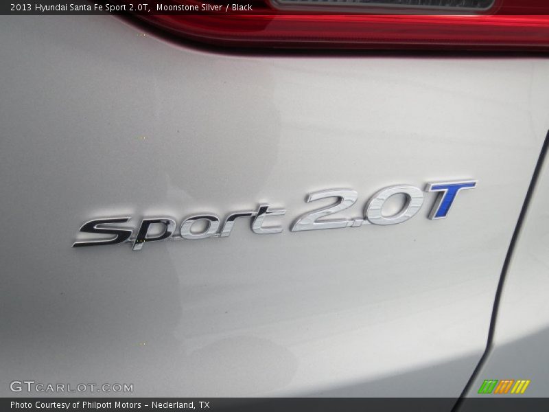 Moonstone Silver / Black 2013 Hyundai Santa Fe Sport 2.0T