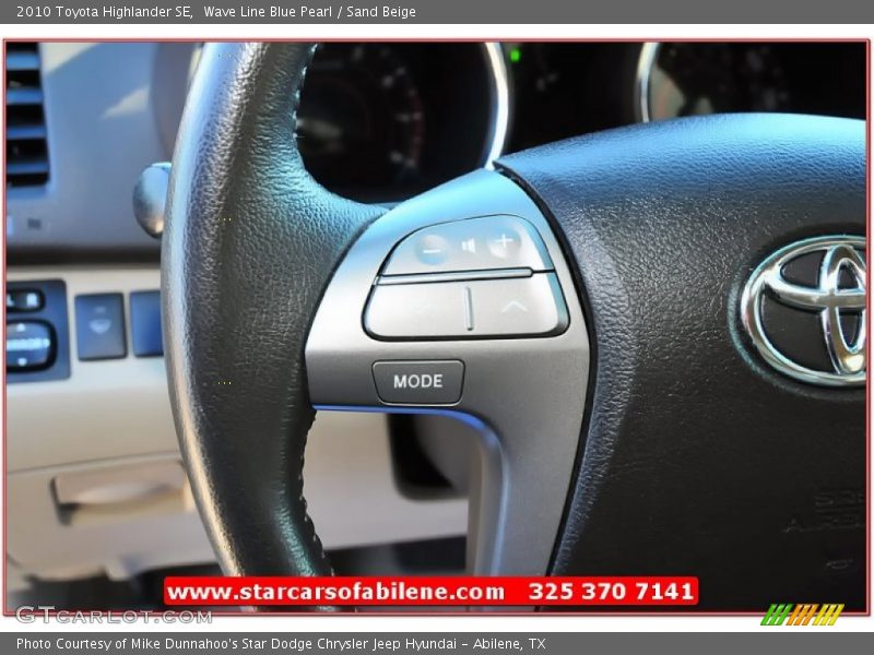 Wave Line Blue Pearl / Sand Beige 2010 Toyota Highlander SE
