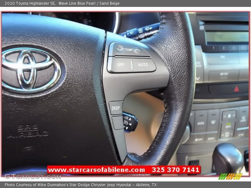 Wave Line Blue Pearl / Sand Beige 2010 Toyota Highlander SE