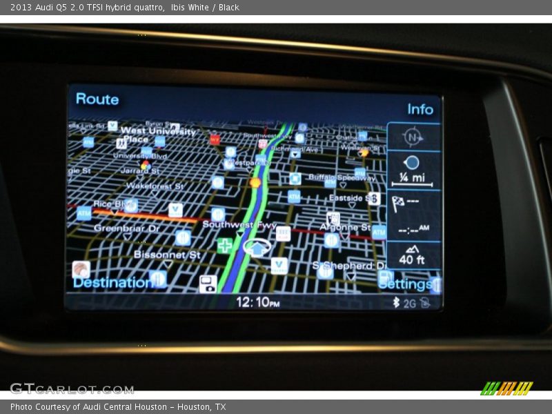 Navigation of 2013 Q5 2.0 TFSI hybrid quattro