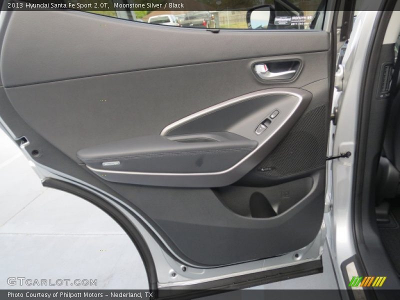 Moonstone Silver / Black 2013 Hyundai Santa Fe Sport 2.0T