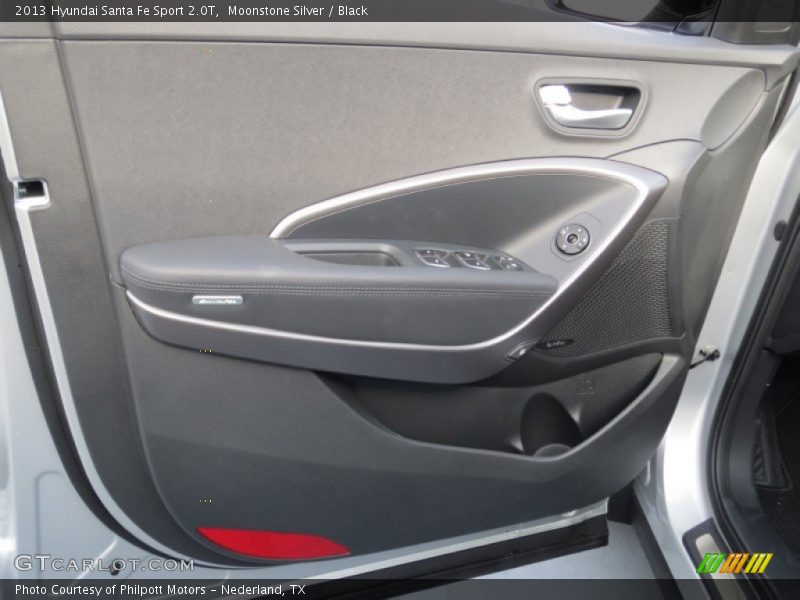 Moonstone Silver / Black 2013 Hyundai Santa Fe Sport 2.0T